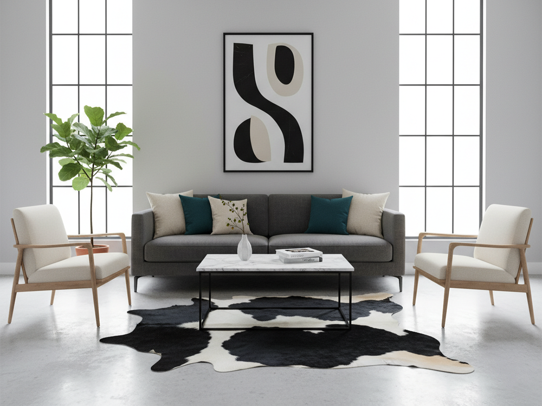 Panda Print Cowhides