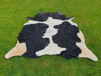 Black and White Panda Print Luxury Cowhide Rug