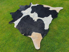 Black and White Panda Print Luxury Cowhide Rug