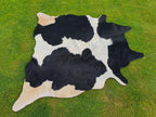 Black and White Panda Print Luxury Cowhide Rug