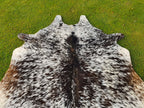 Salt and Pepper Print Tricolor Luxury Cowhide Rug