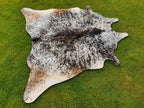 Salt and Pepper Print Tricolor Luxury Cowhide Rug