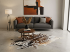Tricolor Speckled Cowhide Rug for Home Décor