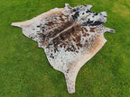 Tricolor Speckled Cowhide Rug for Home Décor