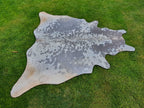 Grey and White Speckled Hair-On Cowhide Rug