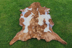 Beige and White Color Exclusive Goatskin Pelt