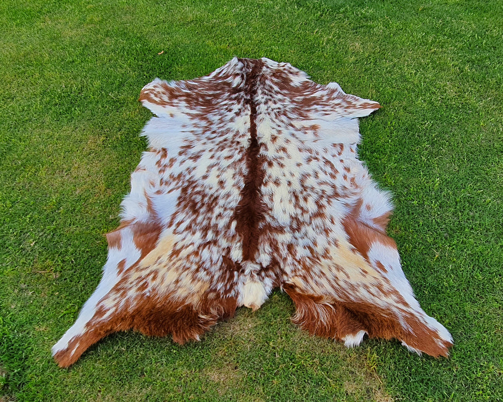 Spotted Goatskin Throw Rug