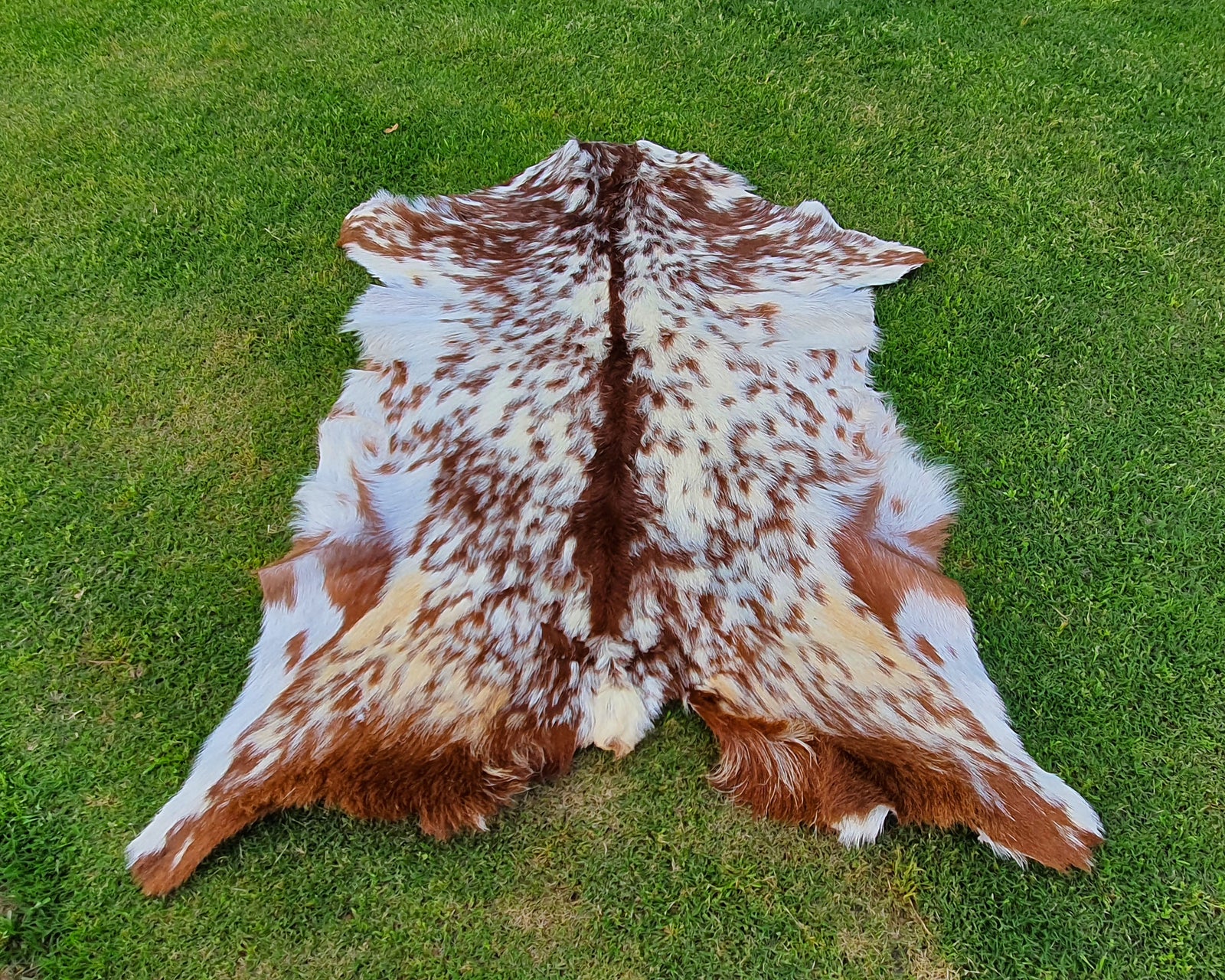 Spotted Goatskin Throw Rug