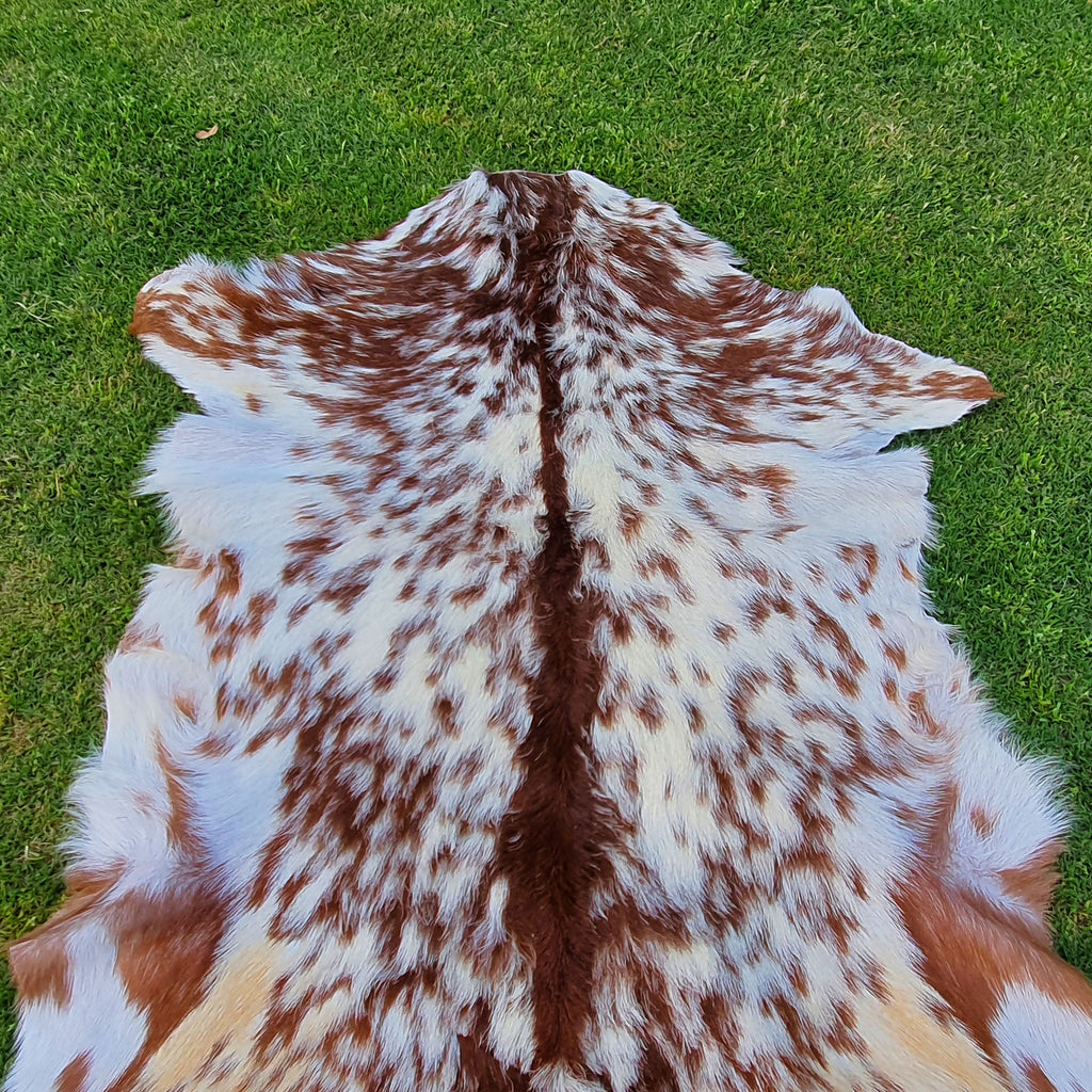 Spotted Goatskin Throw Rug