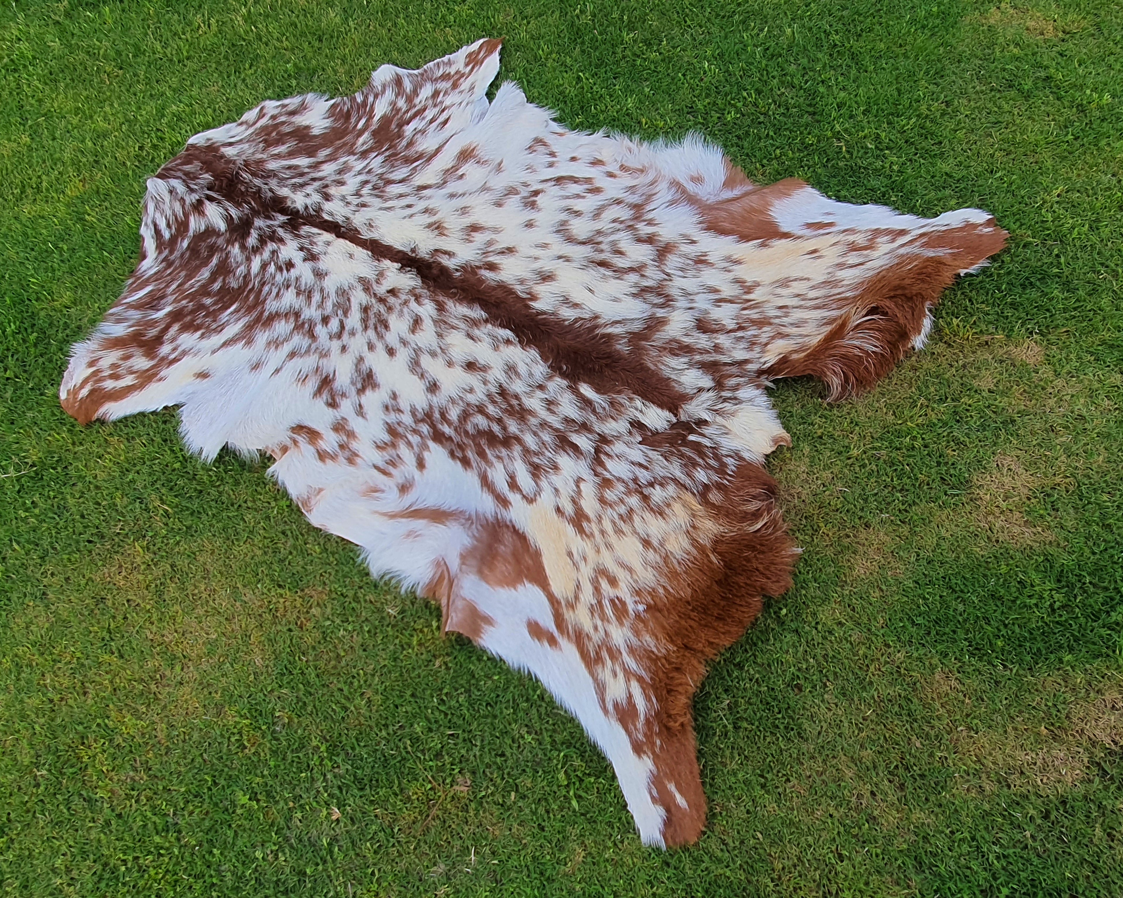 Spotted Goatskin Throw Rug