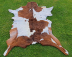 Brown and White Goatskin Pelt
