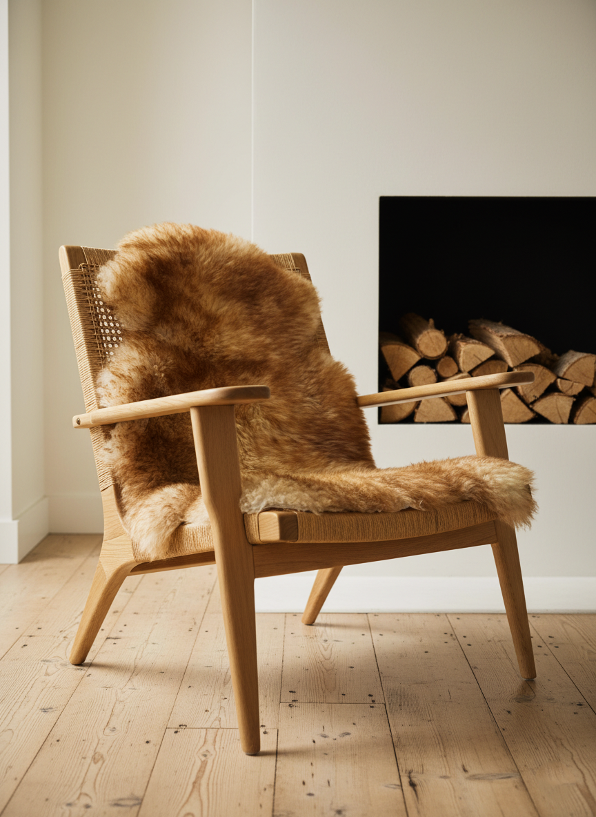 Exclusive Sheepskin Rug – Brown Tipped