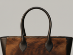 Cowhide Tote Bag - Brindle Cowhide