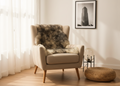 Sheepskin Fur Rug – Yellowish Base with Grey Tips