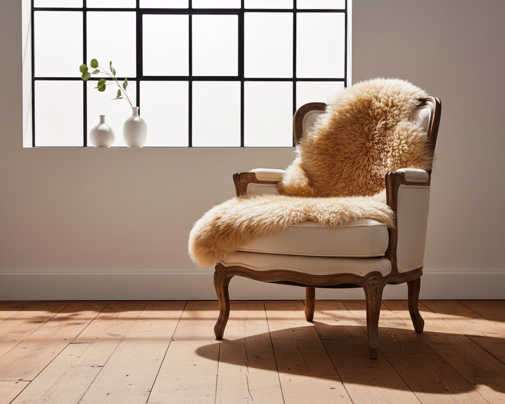 Natural Sheepskin Fur – Ivory