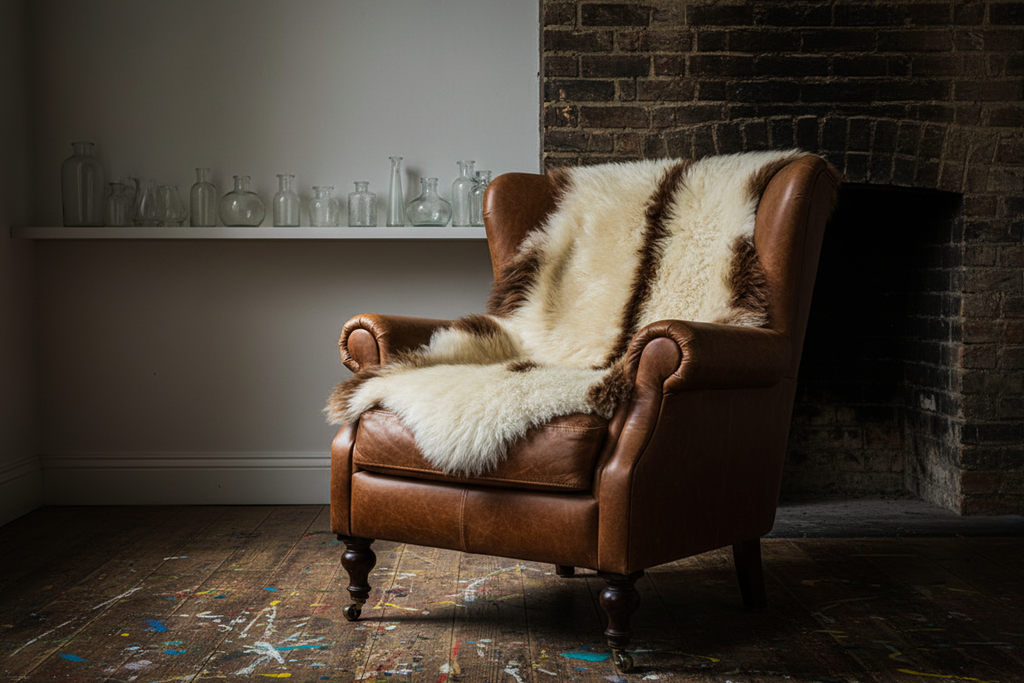 Exotic Sheepskin Rug – Unique Design