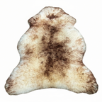 Ivory Sheepskin Fur Throw Rug