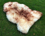 Ivory Sheepskin Fur Throw Rug