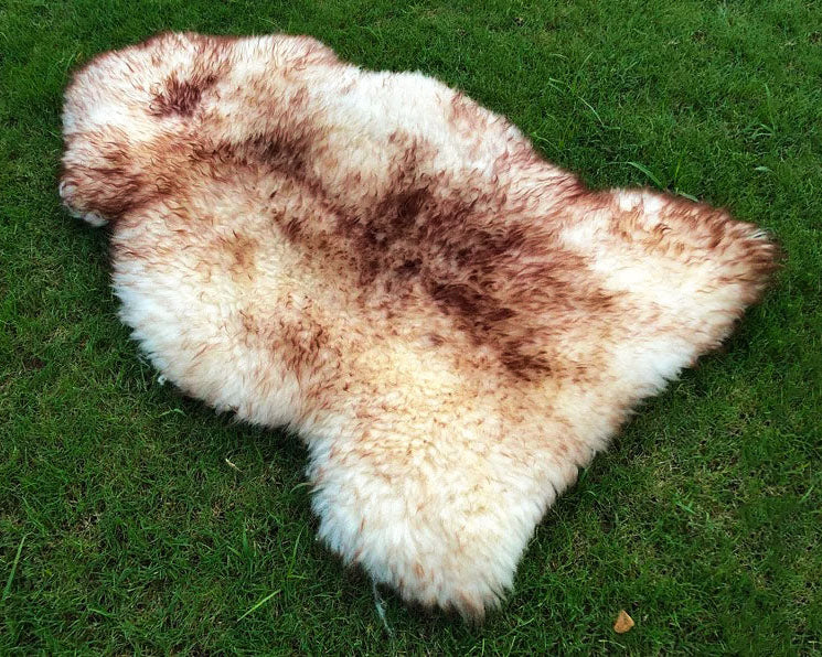 Ivory Sheepskin Fur Throw Rug