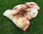 Ivory Sheepskin Fur Throw Rug