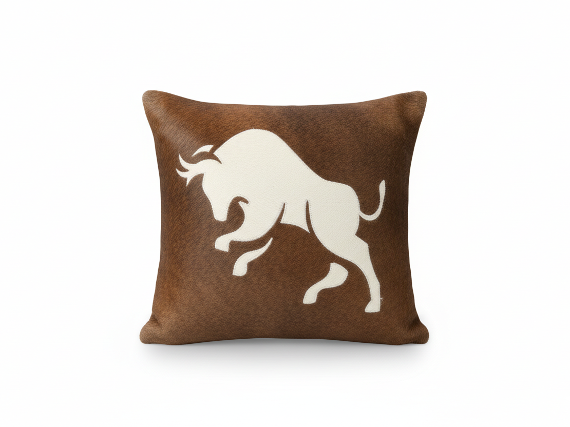 Cowhide Cushion Covers - Pillow Covers - Set of 2