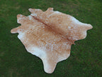 Tan And White Cowhide Rugs Style 04