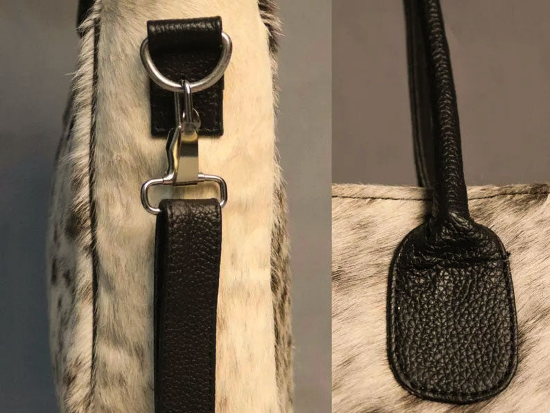 Tricolor Cowhide Tote Bag