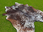 Tricolor Cowhide Rug with Unique Print