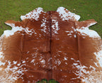 Tan And White Cowhide Rugs Style 07