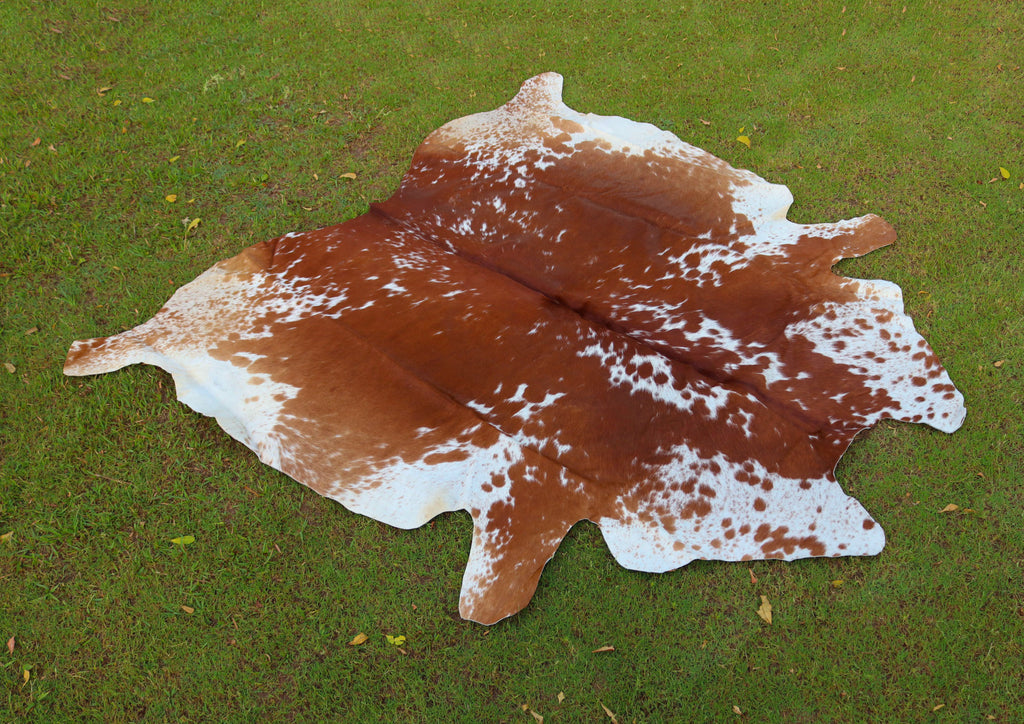 Tan And White Cowhide Rugs Style 07