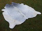 Premium Grey Cowhide Rug for Home Decor