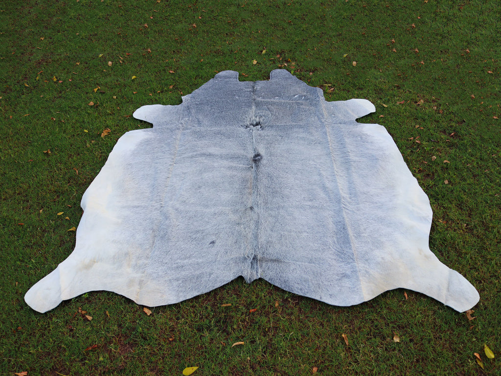 Luxury Grey Color Hair-On Cowhide Rug