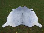 Luxury Grey Color Hair-On Cowhide Rug