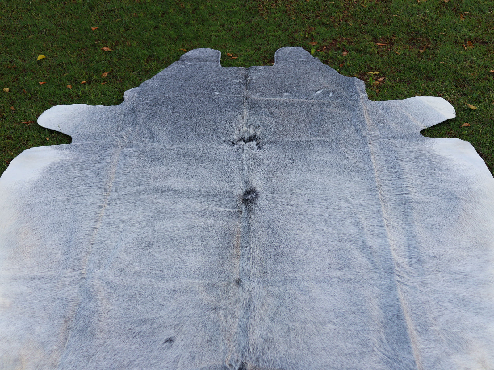 Luxury Grey Color Hair-On Cowhide Rug