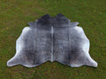 Premium Grey Cowhide Rug for Home Decor