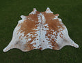 Beige and White Color Luxury Cowhide Rug