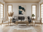 Grey and White Speckled Cowhide Rug