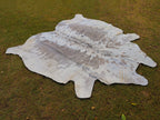 Grey and White Speckled Cowhide Rug