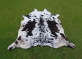 Black and White Speckled Hair-On Cowhide Rug