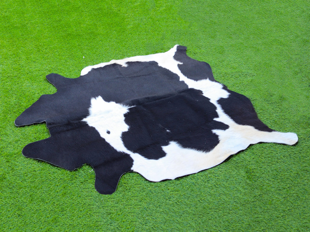 Black and White Cowhide in Panda Print Style