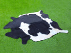 Black and White Cowhide in Panda Print Style