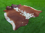 Tricolor Hereford Cowhide Rug
