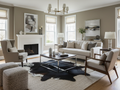 Black and White Hereford Cowhide with Light Tricolor Shade