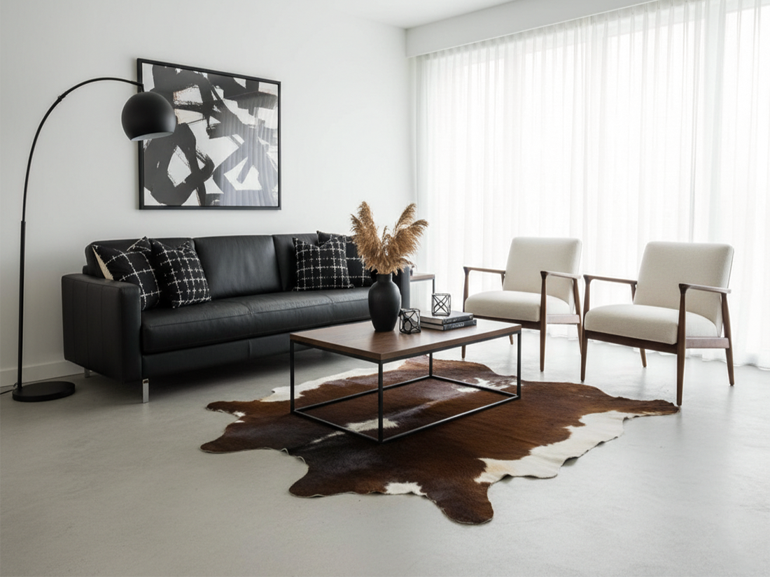 Exclusive Hereford Cowhide Rug