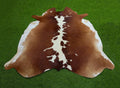 Brown and White Hereford Cowhide Rug
