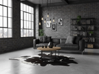 Black and White Panda Print Cowhide Rug