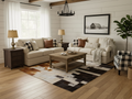 Tricolor Cowhide Hair On Patchwork – Runner Rug – Designer Rug