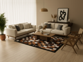 Tricolor Custom Patchwork Rug – Designer Rug