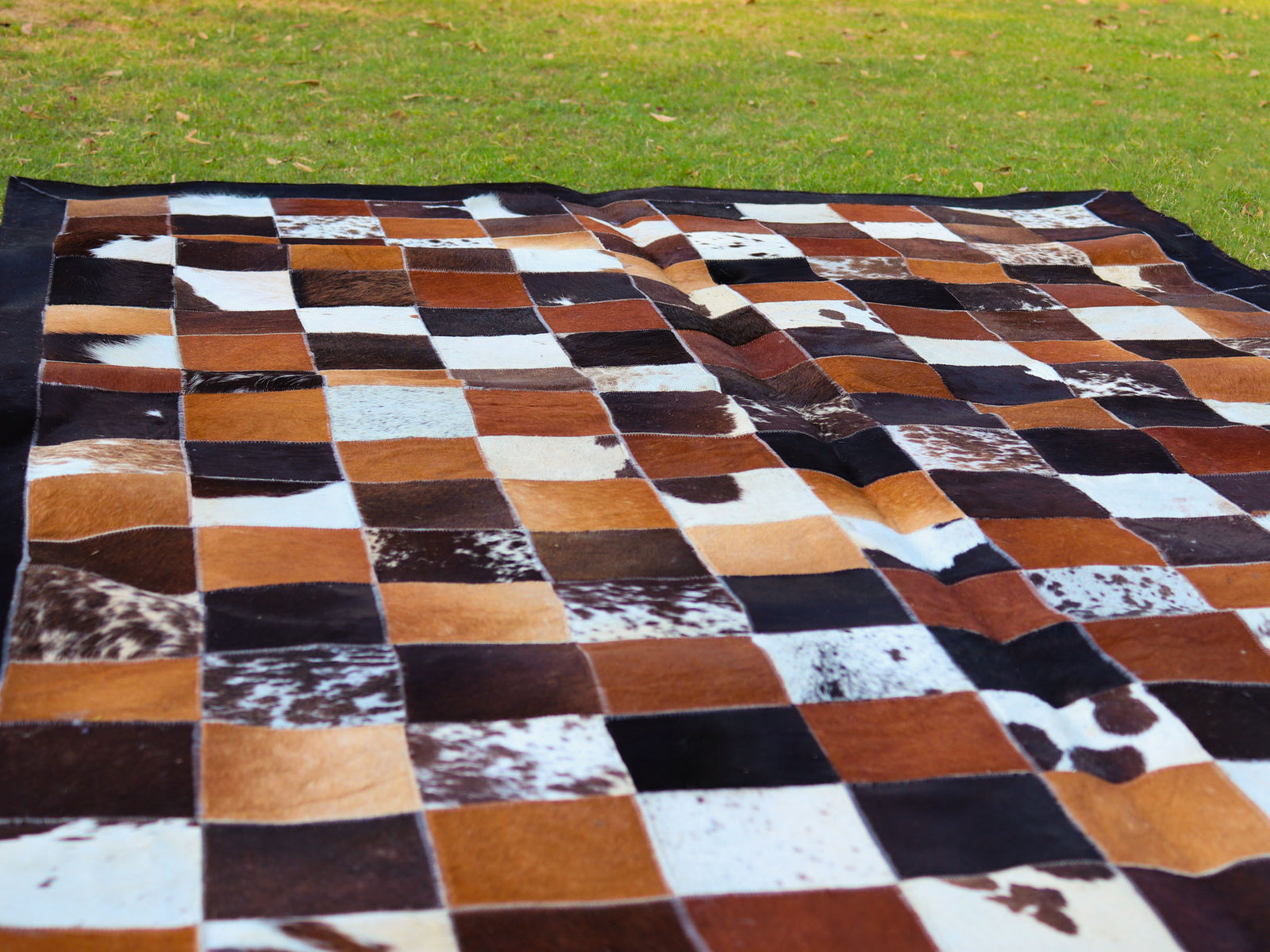 Tricolor Custom Patchwork Rug – Designer Rug