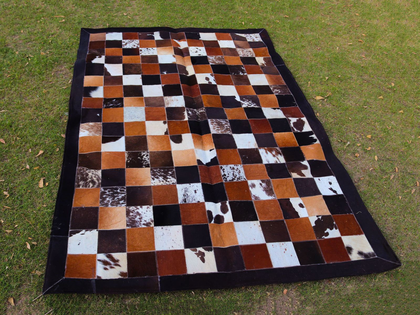 Tricolor Custom Patchwork Rug – Designer Rug